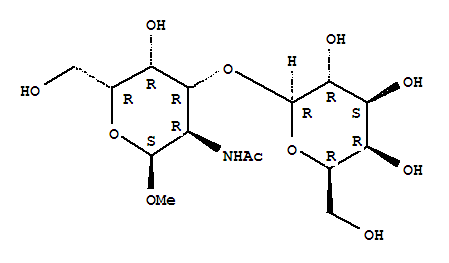 Methyl 2-Acetamido-2-Deoxy-3-O-(beta-D-Galactopyranosyl)-alpha-D-GalactopyranosideStructure,75669-79-3Structure Methyl 2-Acetamido-2-Deoxy-3-O-(beta-D-Galactopyranosyl)-alpha-D-Galactopyranoside Structure,75669-79-3Structure