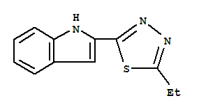 1H-indole,2-(5-ethyl-1,3,4-thiadiazol-2-yl)-(9ci) Structure,757213-72-2Structure