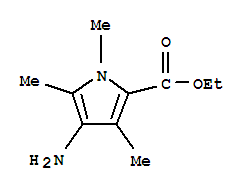 1H-pyrrole-2-carboxylicacid,4-amino-1,3,5-trimethyl-,ethylester(9ci)Structure,75792-43-7Structure 1H-pyrrole-2-carboxylicacid,4-amino-1,3,5-trimethyl-,ethylester(9ci) Structure,75792-43-7Structure