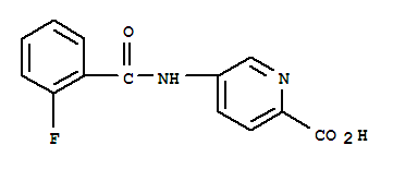 (9ci)-5-[(2-氟苯甲?；?氨基]-2-吡啶羧酸結(jié)構(gòu)式_759427-33-3結(jié)構(gòu)式