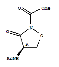 (r)-(9ci)-4-(乙?；被?-3-氧代-2-異噁唑啉羧酸甲酯結(jié)構(gòu)式_75975-46-1結(jié)構(gòu)式