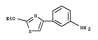 Benzenamine, 3-(2-ethoxy-4-thiazolyl)-(9ci)Structure,760114-15-6Structure Benzenamine, 3-(2-ethoxy-4-thiazolyl)-(9ci) Structure,760114-15-6Structure