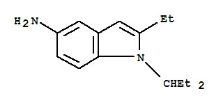1H-indol-5-amine,2-ethyl-1-(1-ethylpropyl)-(9ci) Structure,760917-49-5Structure