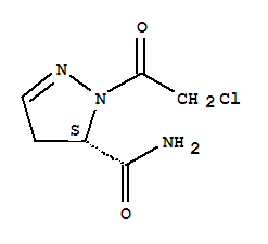 1H-pyrazole-5-carboxamide, 1-(chloroacetyl)-4,5-dihydro-, (5s)-(9ci)Structure,761414-85-1Structure 1H-pyrazole-5-carboxamide, 1-(chloroacetyl)-4,5-dihydro-, (5s)-(9ci) Structure,761414-85-1Structure