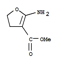 (9ci)-2-氨基-4,5-二氫-3-呋喃羧酸甲酯結(jié)構(gòu)式_76263-27-9結(jié)構(gòu)式