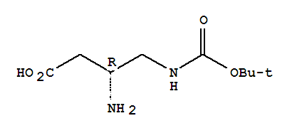 (3r)-(9ci)-3-氨基-4-[[(1,1-二甲基乙氧基)羰基]氨基]-丁酸結(jié)構(gòu)式_763102-78-9結(jié)構(gòu)式