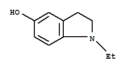 1H-indol-5-ol,1-ethyl-2,3-dihydro-(9ci) Structure,763866-46-2Structure