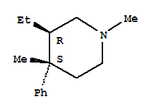 反式-(9ci)-3-乙基-1,4-二甲基-4-苯基哌啶結(jié)構(gòu)式_763870-61-7結(jié)構(gòu)式