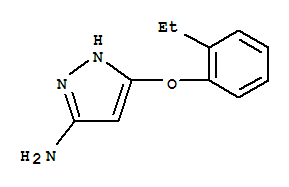 1H-pyrazol-3-amine,5-(2-ethylphenoxy)-(9ci)Structure,763890-72-8Structure 1H-pyrazol-3-amine,5-(2-ethylphenoxy)-(9ci) Structure,763890-72-8Structure