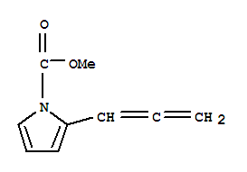 1H-pyrrole-1-carboxylicacid,2-(1,2-propadienyl)-,methylester(9ci)Structure,764655-38-1Structure 1H-pyrrole-1-carboxylicacid,2-(1,2-propadienyl)-,methylester(9ci) Structure,764655-38-1Structure