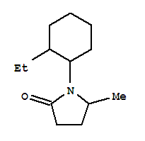 (9ci)-1-(2-乙基環(huán)己基)-5-甲基-2-吡咯烷酮結(jié)構(gòu)式_764717-94-4結(jié)構(gòu)式