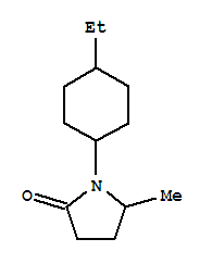 (9ci)-1-(4-乙基環(huán)己基)-5-甲基-2-吡咯烷酮結(jié)構(gòu)式_764717-98-8結(jié)構(gòu)式
