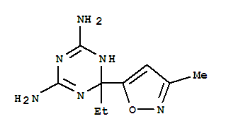 (9ci)-6-乙基-1,6-二氫-6-(3-甲基-5-異噁唑基)-1,3,5-三嗪-2,4-二胺結(jié)構(gòu)式_765219-61-2結(jié)構(gòu)式
