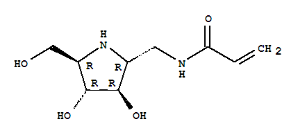 (9ci)-n-[[(2r,3r,4r,5r)-3,4-二羥基-5-(羥基甲基)-2-吡咯烷]甲基]-2-丙酰胺結(jié)構(gòu)式_765308-98-3結(jié)構(gòu)式