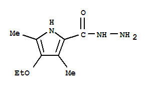 1H-pyrrole-2-carboxylicacid,4-ethoxy-3,5-dimethyl-,hydrazide(9ci)Structure,765923-46-4Structure 1H-pyrrole-2-carboxylicacid,4-ethoxy-3,5-dimethyl-,hydrazide(9ci) Structure,765923-46-4Structure