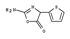 5(4H)-oxazolone, 2-amino-4-(2-thienyl)-Structure,766456-02-4Structure 5(4H)-oxazolone, 2-amino-4-(2-thienyl)- Structure,766456-02-4Structure
