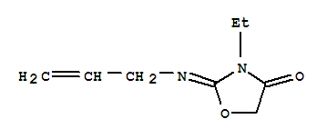 4-Oxazolidinone,3-ethyl-2-(2-propenylimino)-(9ci)Structure,766515-27-9Structure 4-Oxazolidinone,3-ethyl-2-(2-propenylimino)-(9ci) Structure,766515-27-9Structure