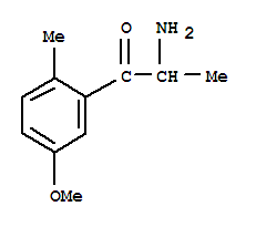 (9ci)-2-氨基-1-(5-甲氧基-2-甲基苯基)-1-丙酮結(jié)構(gòu)式_767224-59-9結(jié)構(gòu)式