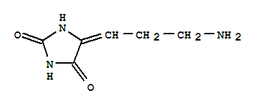 2,4-Imidazolidinedione,5-(3-aminopropylidene)-(9ci)Structure,767275-86-5Structure 2,4-Imidazolidinedione,5-(3-aminopropylidene)-(9ci) Structure,767275-86-5Structure