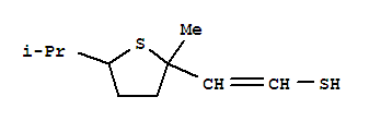 (9ci)-2-[四氫-2-甲基-5-(1-甲基乙基)-2-噻吩]-乙烯硫醇結構式_767329-96-4結構式