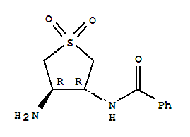 反式-(9ci)-n-(4-氨基四氫-1,1-二氧化物-3-噻吩)-苯甲酰胺結(jié)構(gòu)式_768322-24-3結(jié)構(gòu)式