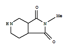 1H-pyrrolo[3,4-c]pyridine-1,3(2h)-dione,hexahydro-2-methyl-(9ci) Structure,768344-67-8Structure