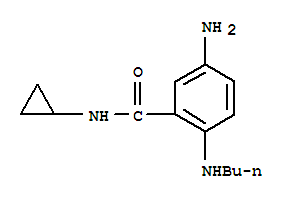 Benzamide, 5-amino-2-(butylamino)-n-cyclopropyl-(9ci)Structure,771429-87-9Structure Benzamide, 5-amino-2-(butylamino)-n-cyclopropyl-(9ci) Structure,771429-87-9Structure