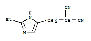 (9ci)-[(2-乙基-1H-咪唑-4-基)甲基]-丙二腈結(jié)構(gòu)式_771554-12-2結(jié)構(gòu)式