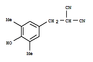(9ci)-[(4-羥基-3,5-二甲基苯基)甲基]-丙二腈結(jié)構(gòu)式_771559-47-8結(jié)構(gòu)式