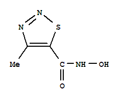 1,2,3-Thiadiazole-5-carboxamide,n-hydroxy-4-methyl-(9ci)Structure,77196-89-5Structure 1,2,3-Thiadiazole-5-carboxamide,n-hydroxy-4-methyl-(9ci) Structure,77196-89-5Structure