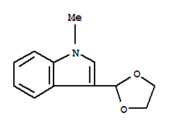 1H-indole,3-(1,3-dioxolan-2-yl)-1-methyl-(9ci)Structure,773093-52-0Structure 1H-indole,3-(1,3-dioxolan-2-yl)-1-methyl-(9ci) Structure,773093-52-0Structure