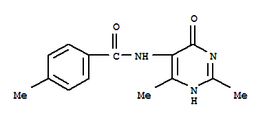 (9ci)-n-(1,4-二氫-2,6-二甲基-4-氧代-5-嘧啶)-4-甲基-苯甲酰胺結構式_773834-81-4結構式