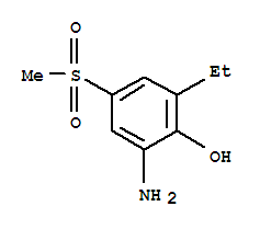 (9CI)-2-氨基-6-乙基-4-(甲基磺?；?-苯酚結(jié)構(gòu)式_774137-00-7結(jié)構(gòu)式