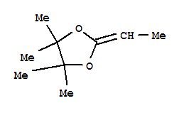 1,3-Dioxolane, 2-ethylidene-4,4,5,5-tetramethyl-Structure,77428-91-2Structure 1,3-Dioxolane, 2-ethylidene-4,4,5,5-tetramethyl- Structure,77428-91-2Structure