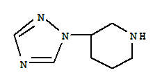 Piperidine, 3-(1h-1,2,4-triazol-1-yl)-(9ci)Structure,774511-83-0Structure Piperidine, 3-(1h-1,2,4-triazol-1-yl)-(9ci) Structure,774511-83-0Structure