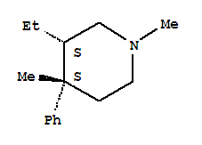 順式-(9ci)-3-乙基-1,4-二甲基-4-苯基哌啶結(jié)構(gòu)式_775523-26-7結(jié)構(gòu)式