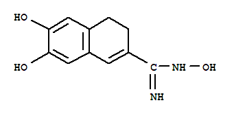 2-Naphthalenecarboximidamide,n,6,7-trihydroxy-3,4-dihydro-Structure,776254-83-2Structure 2-Naphthalenecarboximidamide,n,6,7-trihydroxy-3,4-dihydro- Structure,776254-83-2Structure