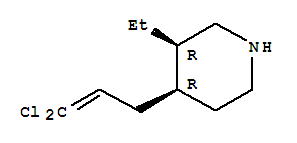 順式-(9ci)-4-(3,3-二氯-2-丙烯基)-3-乙基哌啶結(jié)構(gòu)式_777004-54-3結(jié)構(gòu)式