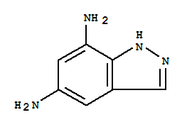 1H-indazole-5,7-diamine(9ci) Structure,777802-08-1Structure
