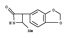 2-Azetidinone,3-(1,3-benzodioxol-5-yl)-4-methyl-(9ci)Structure,777885-29-7Structure 2-Azetidinone,3-(1,3-benzodioxol-5-yl)-4-methyl-(9ci) Structure,777885-29-7Structure
