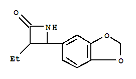 2-Azetidinone,4-(1,3-benzodioxol-5-yl)-3-ethyl-(9ci)Structure,777885-50-4Structure 2-Azetidinone,4-(1,3-benzodioxol-5-yl)-3-ethyl-(9ci) Structure,777885-50-4Structure