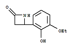 2-Azetidinone,4-(3-ethoxy-2-hydroxyphenyl)-(9ci)Structure,777885-74-2Structure 2-Azetidinone,4-(3-ethoxy-2-hydroxyphenyl)-(9ci) Structure,777885-74-2Structure