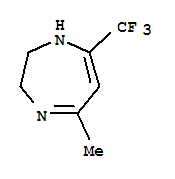 2,3-Dihydro-5-methyl-7-trifluormethyl-1H-1,4-diazepineStructure,77855-07-3Structure 2,3-Dihydro-5-methyl-7-trifluormethyl-1H-1,4-diazepine Structure,77855-07-3Structure