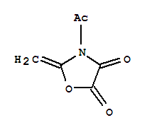 (9ci)-3-乙?；?2-亞甲基-4,5-噁唑啉二酮結(jié)構(gòu)式_77903-65-2結(jié)構(gòu)式