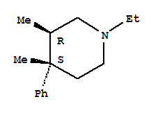 反式-(9ci)-1-乙基-3,4-二甲基-4-苯基哌啶結(jié)構(gòu)式_779272-48-9結(jié)構(gòu)式