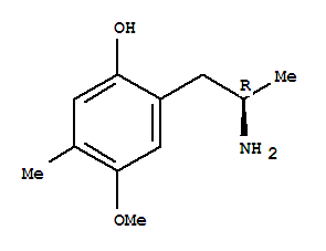 (r)-(9ci)-2-(2-氨基丙基)-4-甲氧基-5-甲基苯酚結(jié)構(gòu)式_780697-71-4結(jié)構(gòu)式