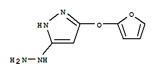 1H-pyrazole,3-(2-furanyloxy)-5-hydrazino-(9ci)Structure,780717-03-5Structure 1H-pyrazole,3-(2-furanyloxy)-5-hydrazino-(9ci) Structure,780717-03-5Structure