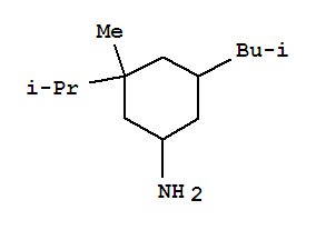 (9ci)-3-甲基-3-(1-甲基乙基)-5-(2-甲基丙基)-環(huán)己胺結構式_780739-48-2結構式