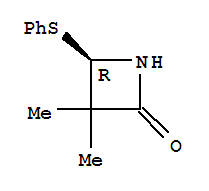 2-Azetidinone,3,3-dimethyl-4-(phenylthio)-,(4r)-(9ci)Structure,782496-99-5Structure 2-Azetidinone,3,3-dimethyl-4-(phenylthio)-,(4r)-(9ci) Structure,782496-99-5Structure