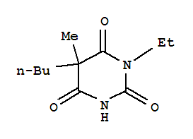 2,4,6(1H,3h,5h)-pyrimidinetrione,5-butyl-1-ethyl-5-methyl-(9ci)Structure,784987-86-6Structure 2,4,6(1H,3h,5h)-pyrimidinetrione,5-butyl-1-ethyl-5-methyl-(9ci) Structure,784987-86-6Structure